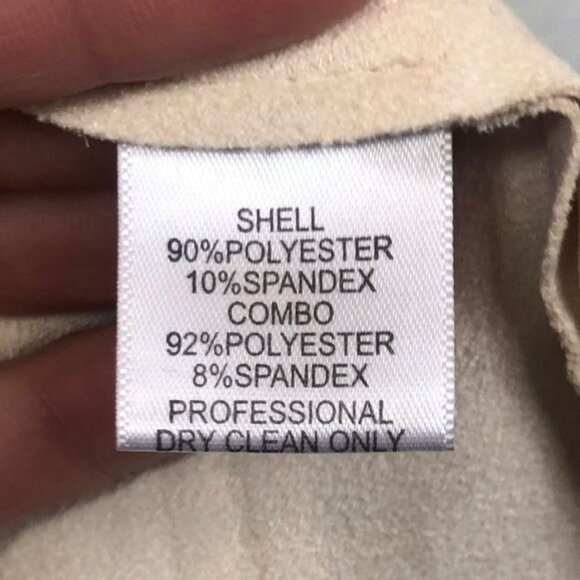 Alberto Makali Cream Beige Faux Suede & Mesh Drape Open Cardigan Size Small - Picture 5 of 7